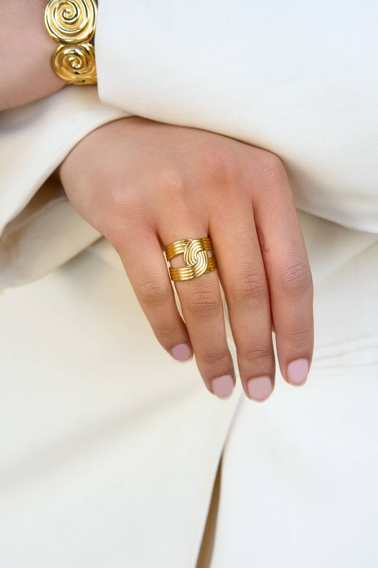 2 Become 1 Ring - 18K Gold Plated