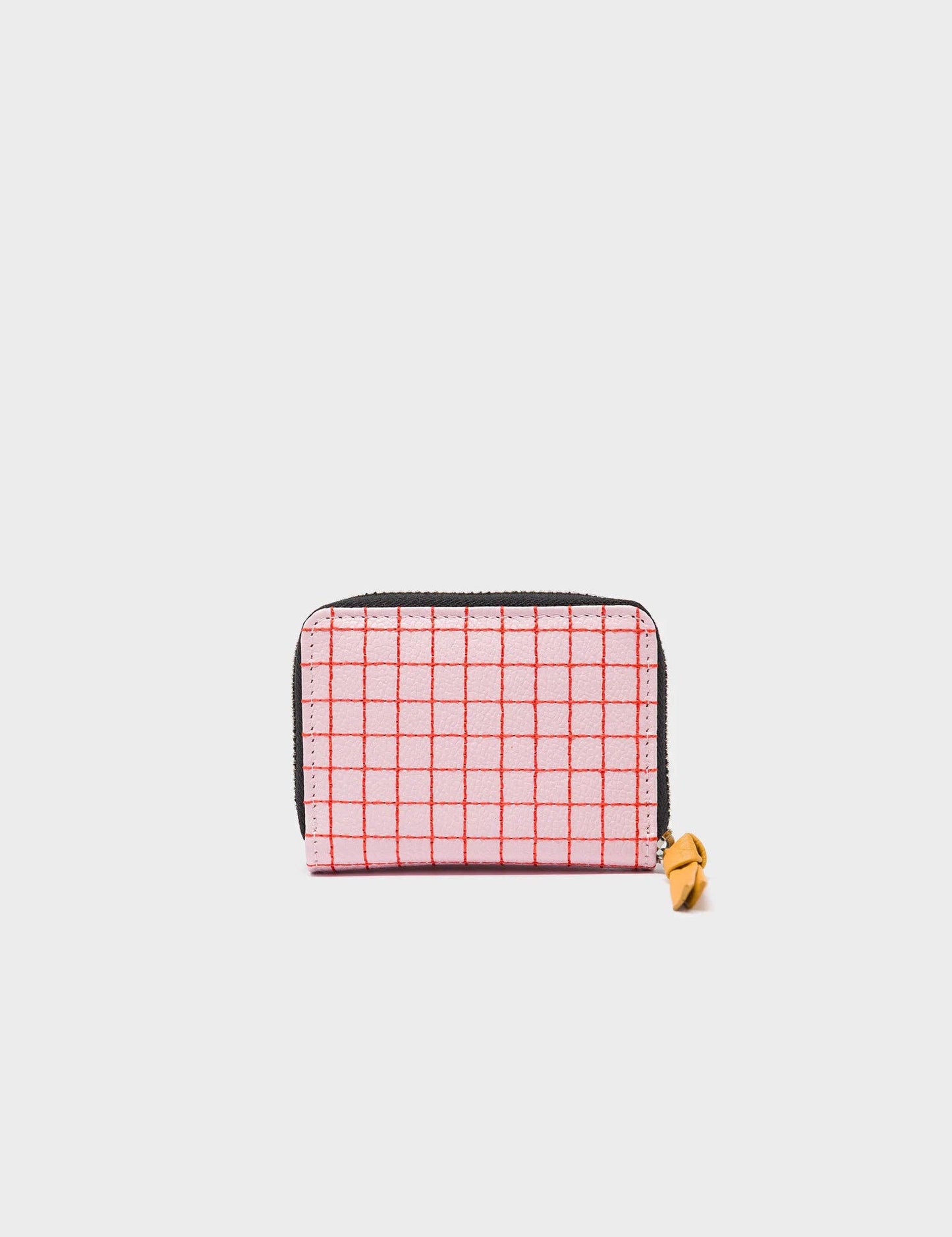 Frodo Parfait Pink Leather Zip Around Wallet - Lovestitch Design