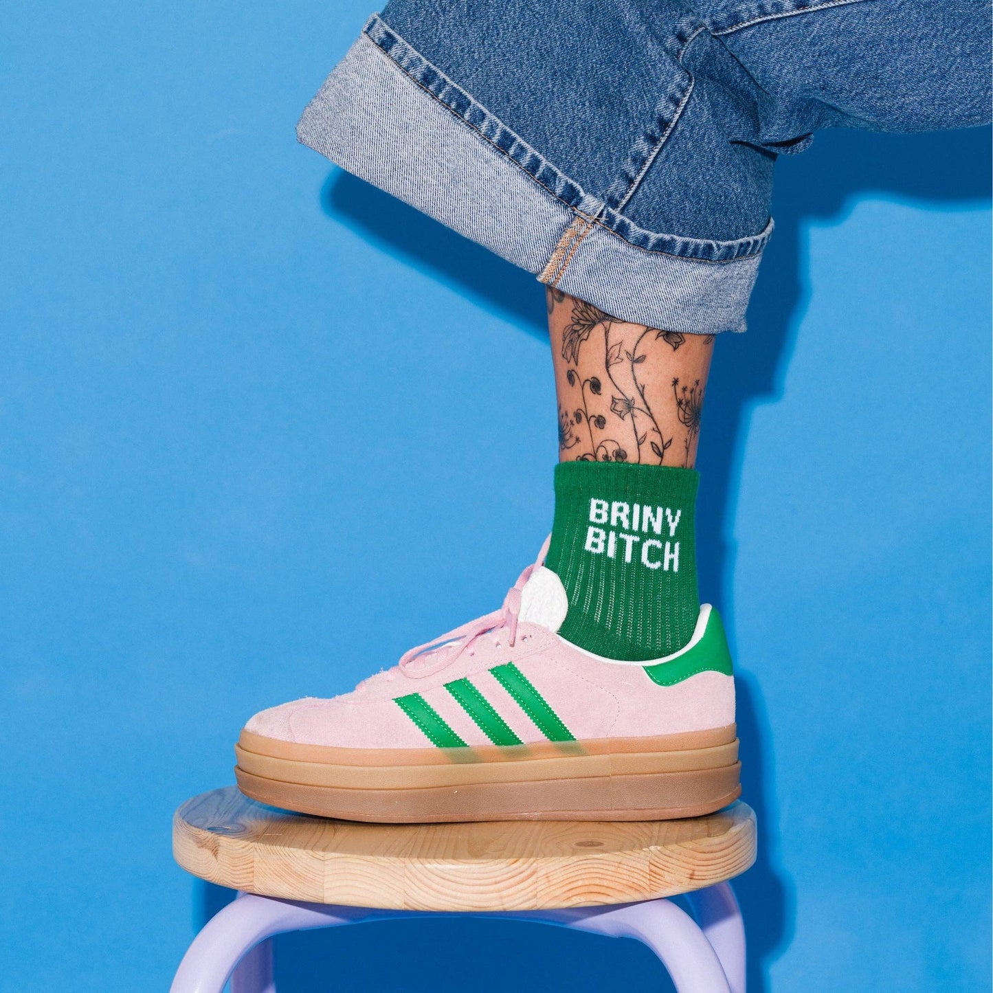 Briny Bitch Quarter Crew Socks