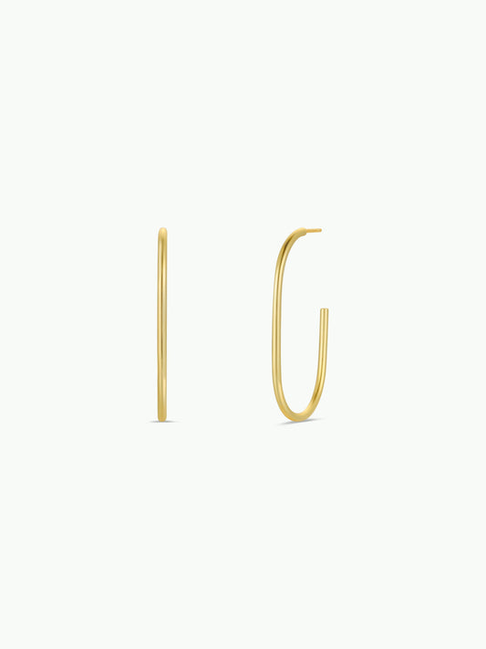 Gold Open Large Hoop