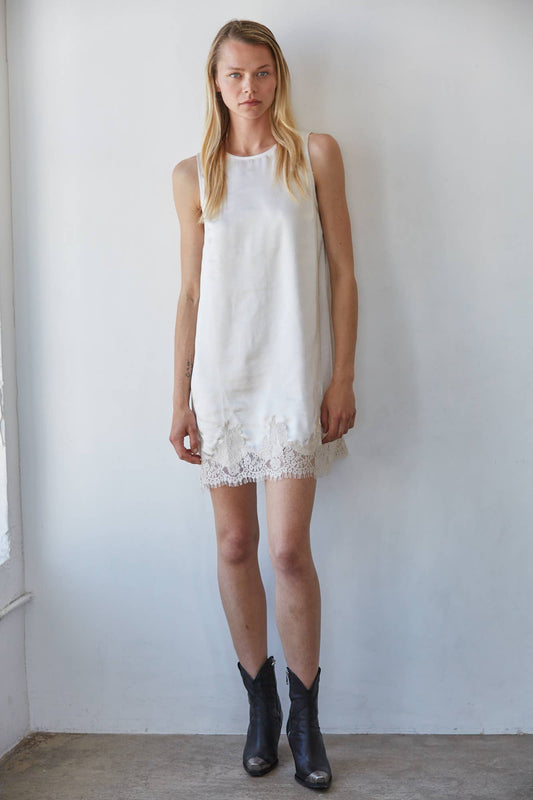Satin Sleeveless Mini