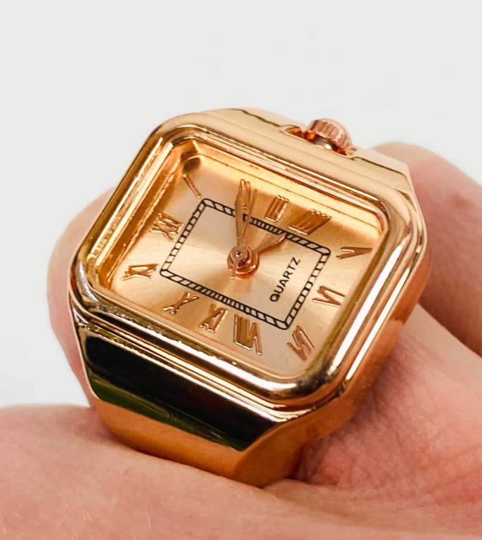 Apollo Watch Ring-Quartz Stretch Ring- Gift Box 