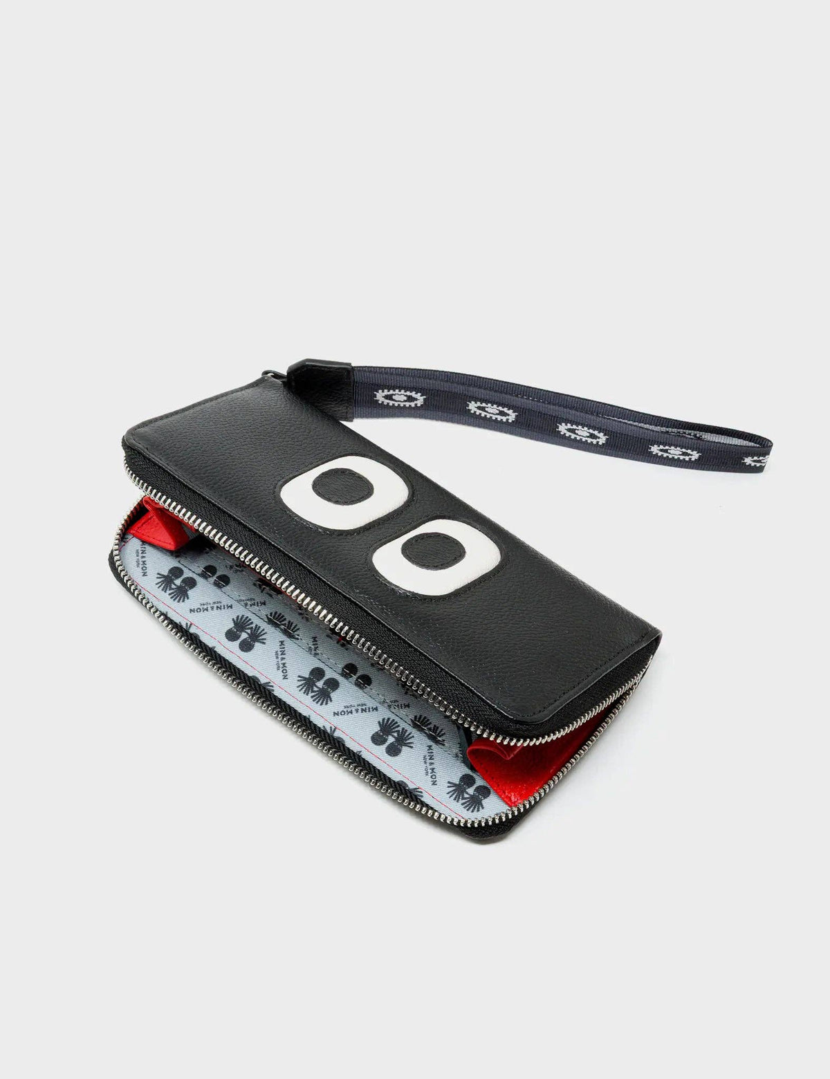 Francis Black Leather Wallet - Look Up Design