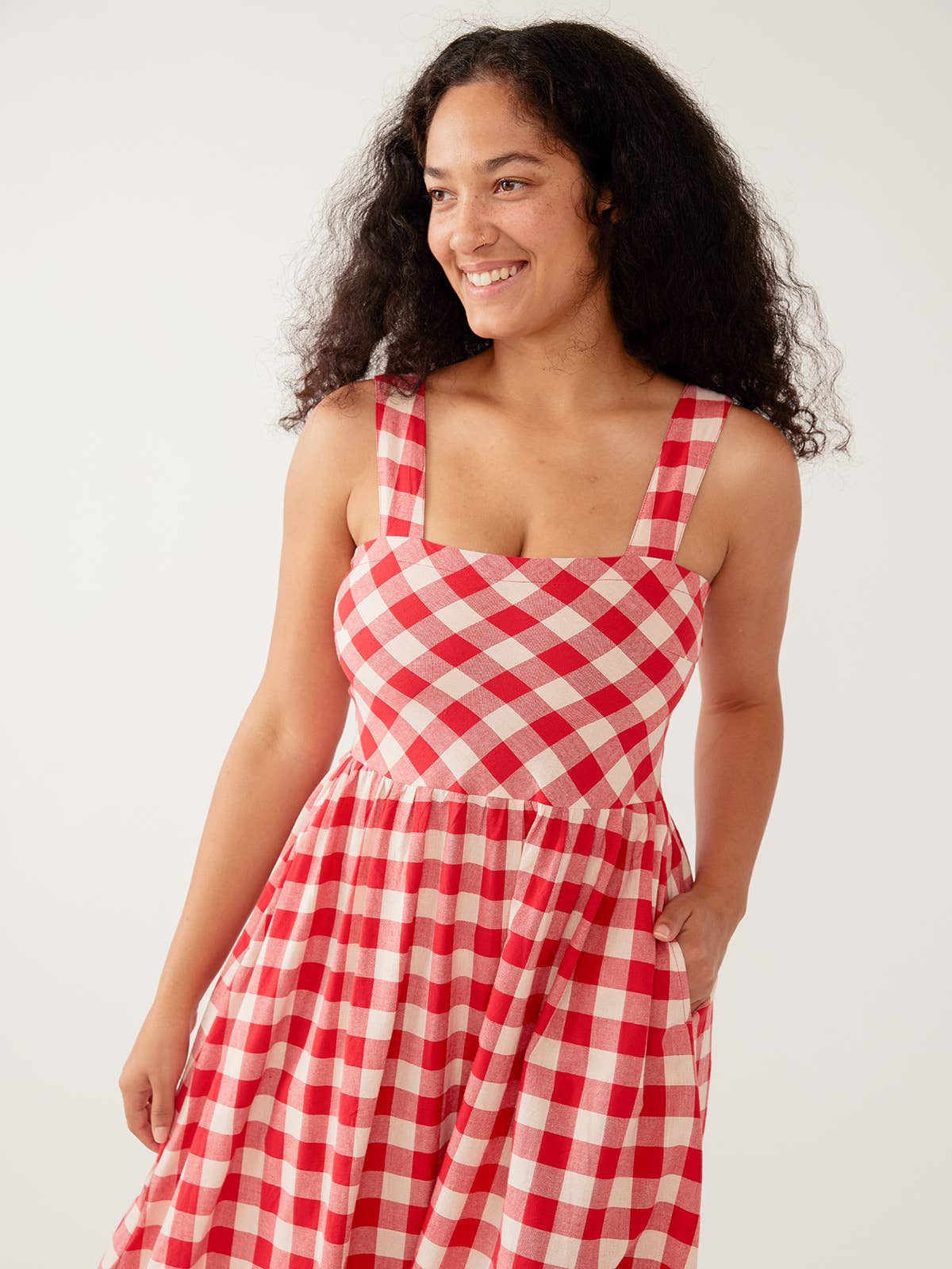 Nikita Dress Red Gingham