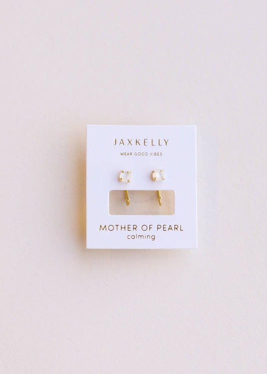Huggies - Mother of Pearl - Earrings