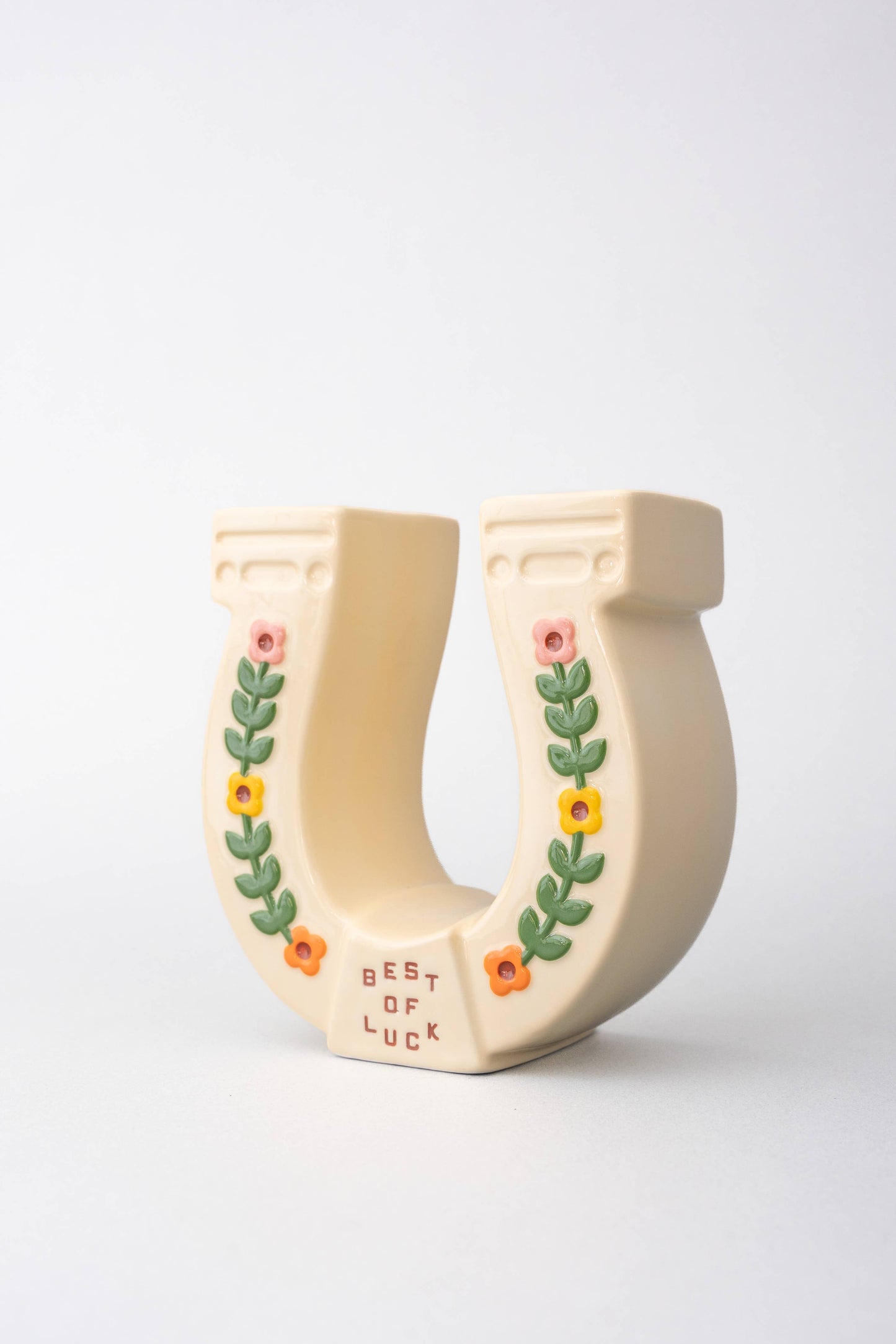 Ceramic Vase, Horseshoe
