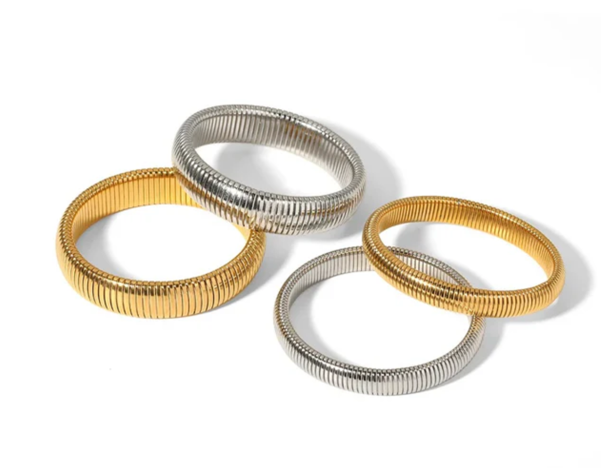  Cobra Tobogas Omega Stretch -Stainless Steel - 14K Gold