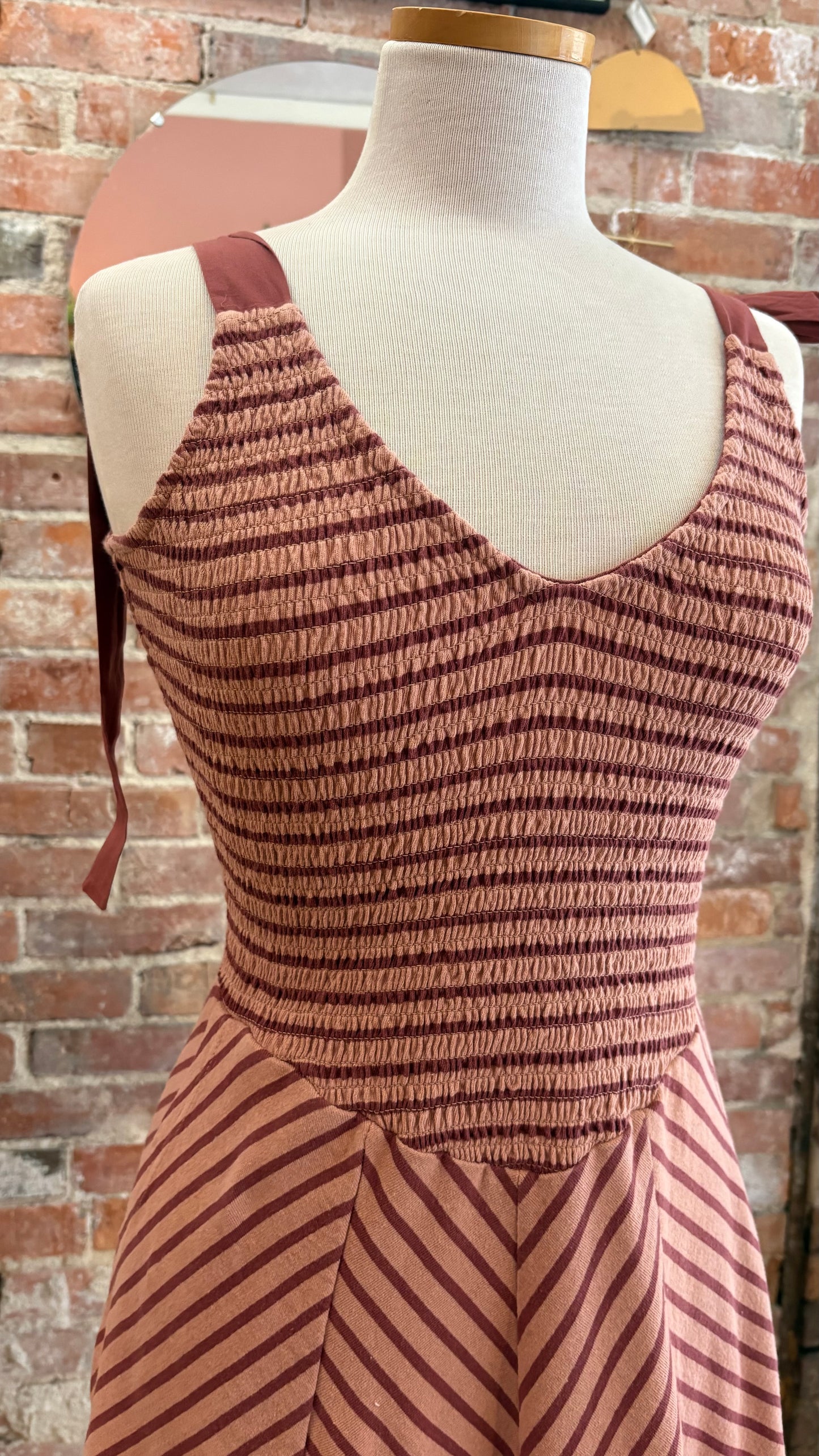 Cecelia Midi in Burnt Henna Combo