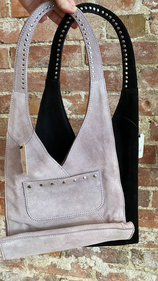 Soho Suede Stud Shoulder Bag