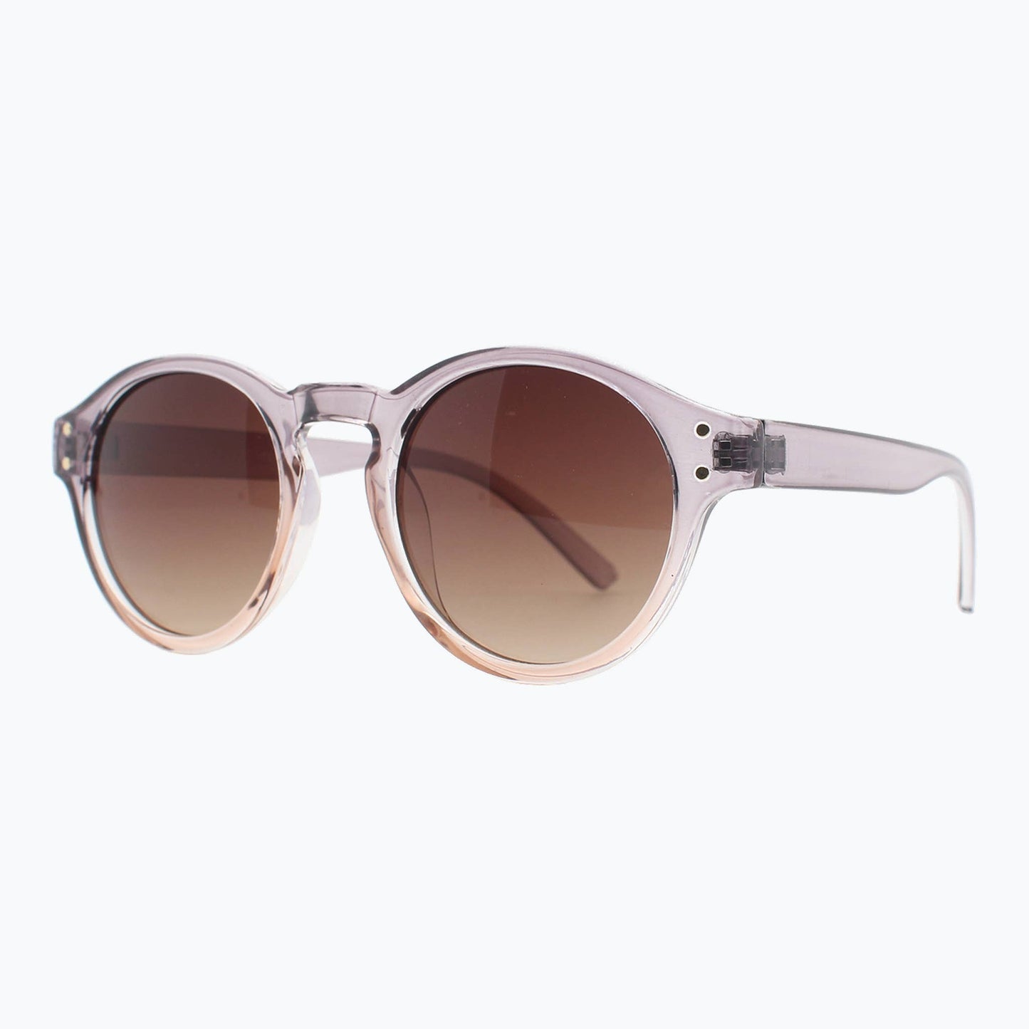 Sunset Theory - Vintage Round Sunglasses for Women & Men in grey