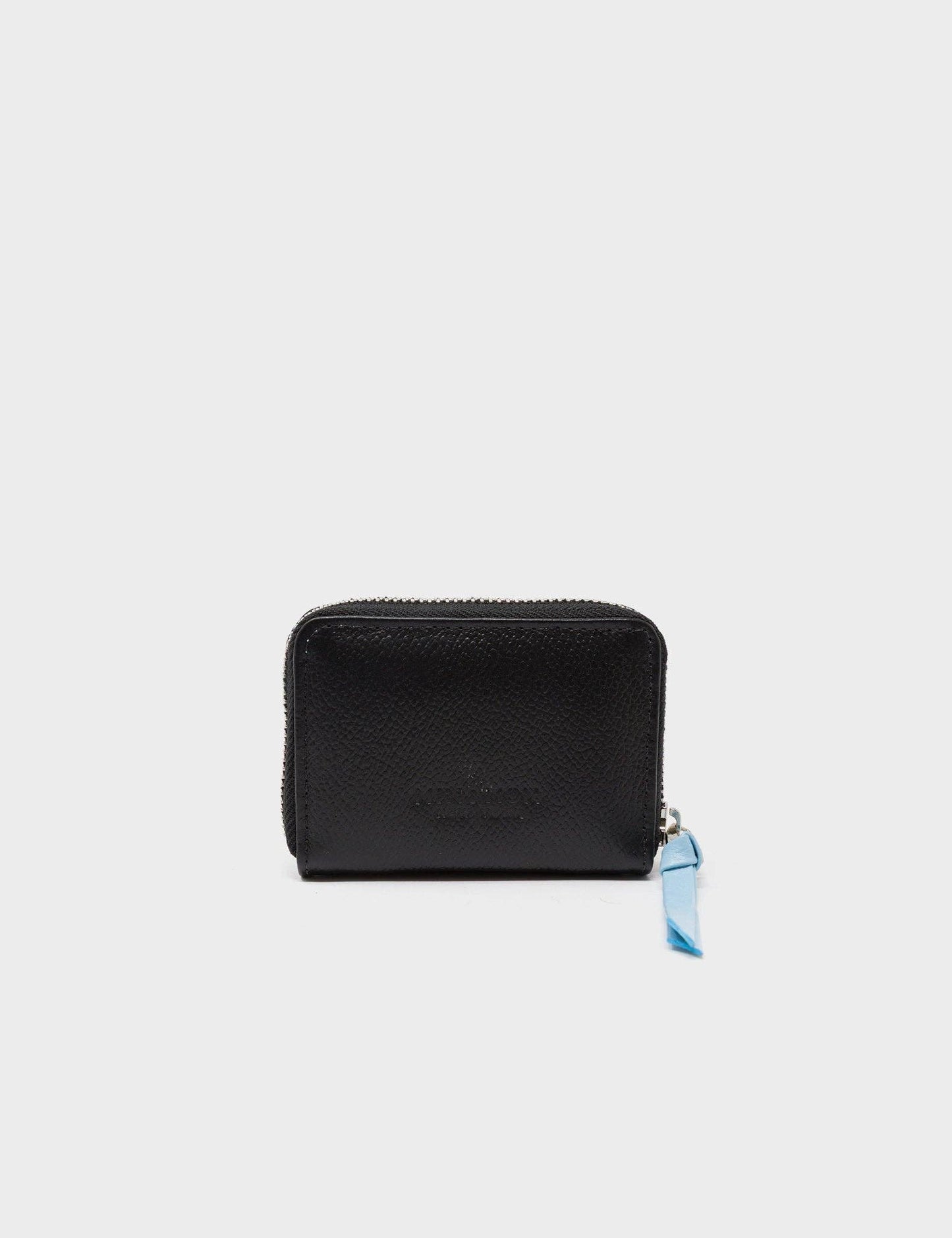 Frodo Black Leather Zip Around Wallet - Happy Tiger Print