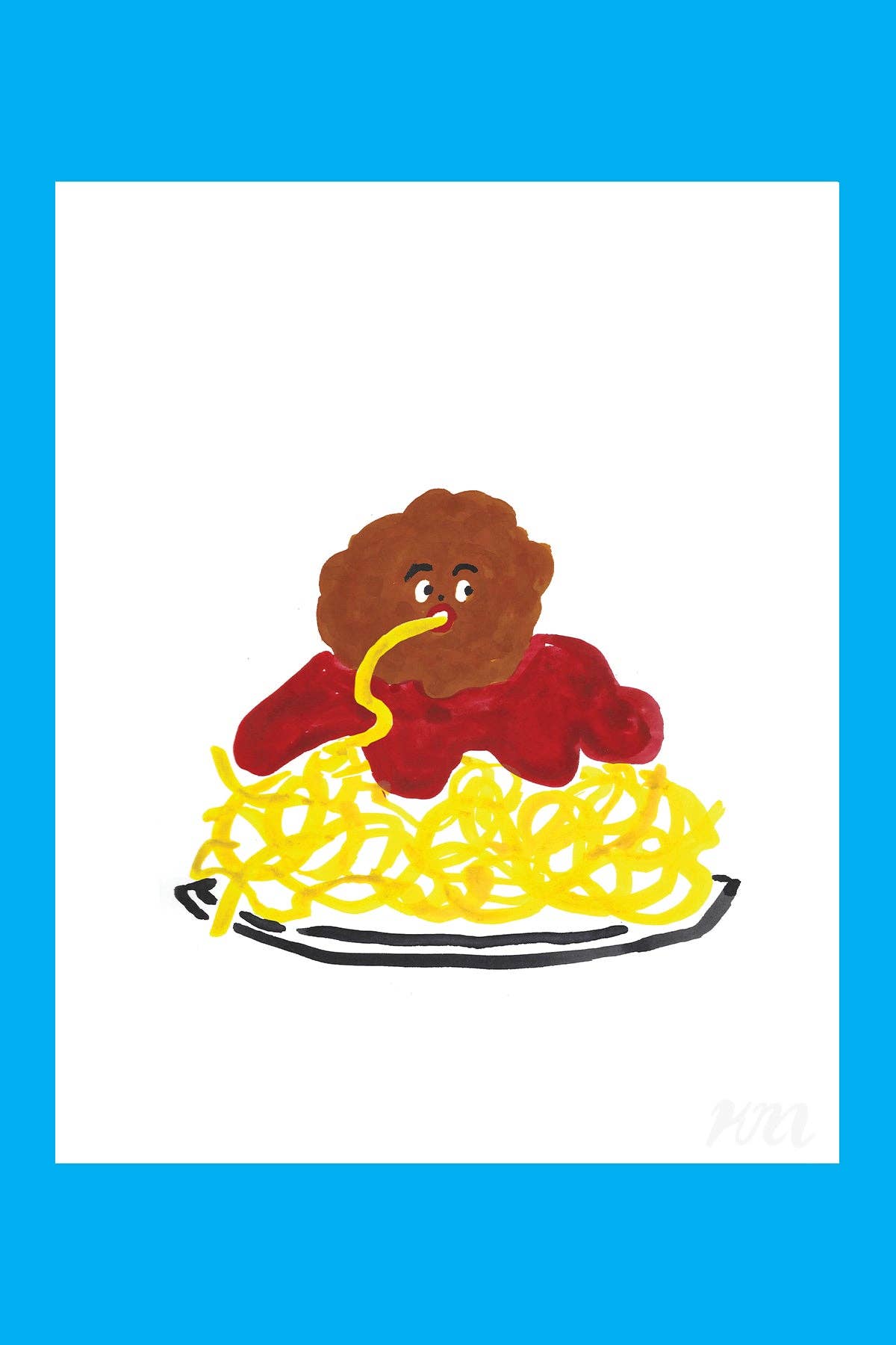 Hungry Meatball Print