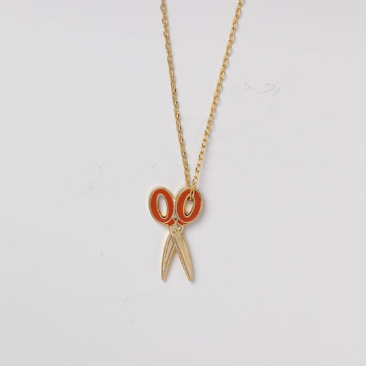 Scissors Pendant Necklace - Crafting Jewelry Gift