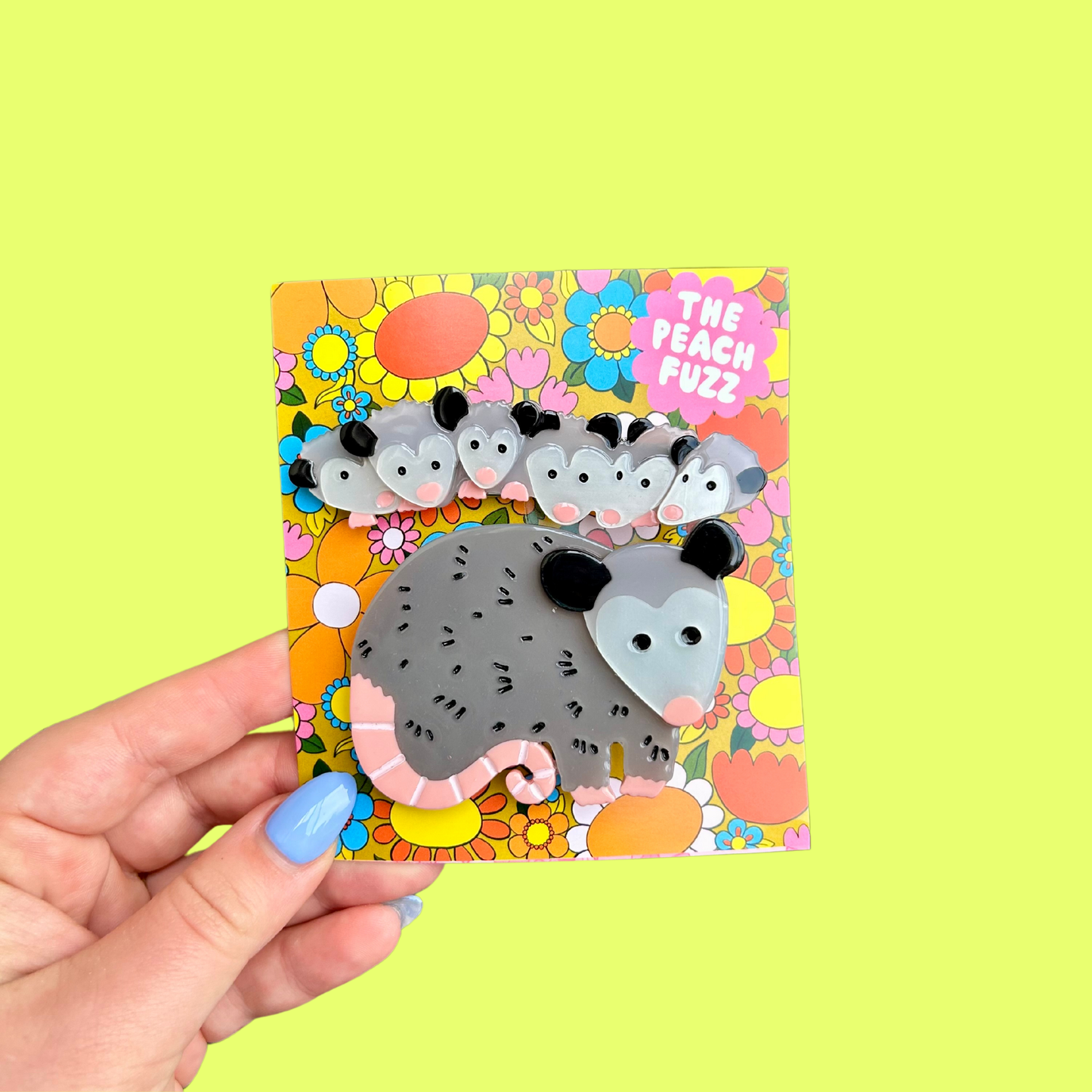 Possum Family Hair Clip Set: Perfect