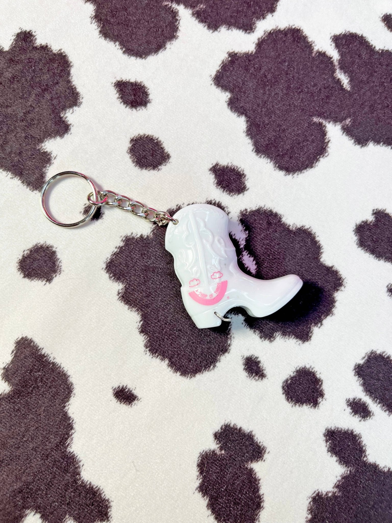 Boot Bottle Opener Keychain - White - Tsuru