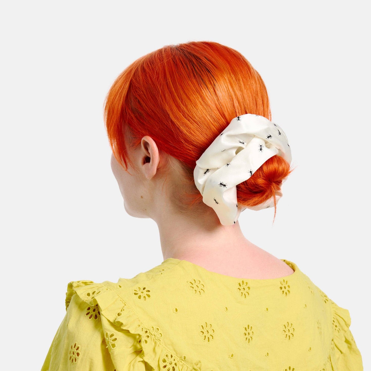 Silk Scrunchie in Large Ants