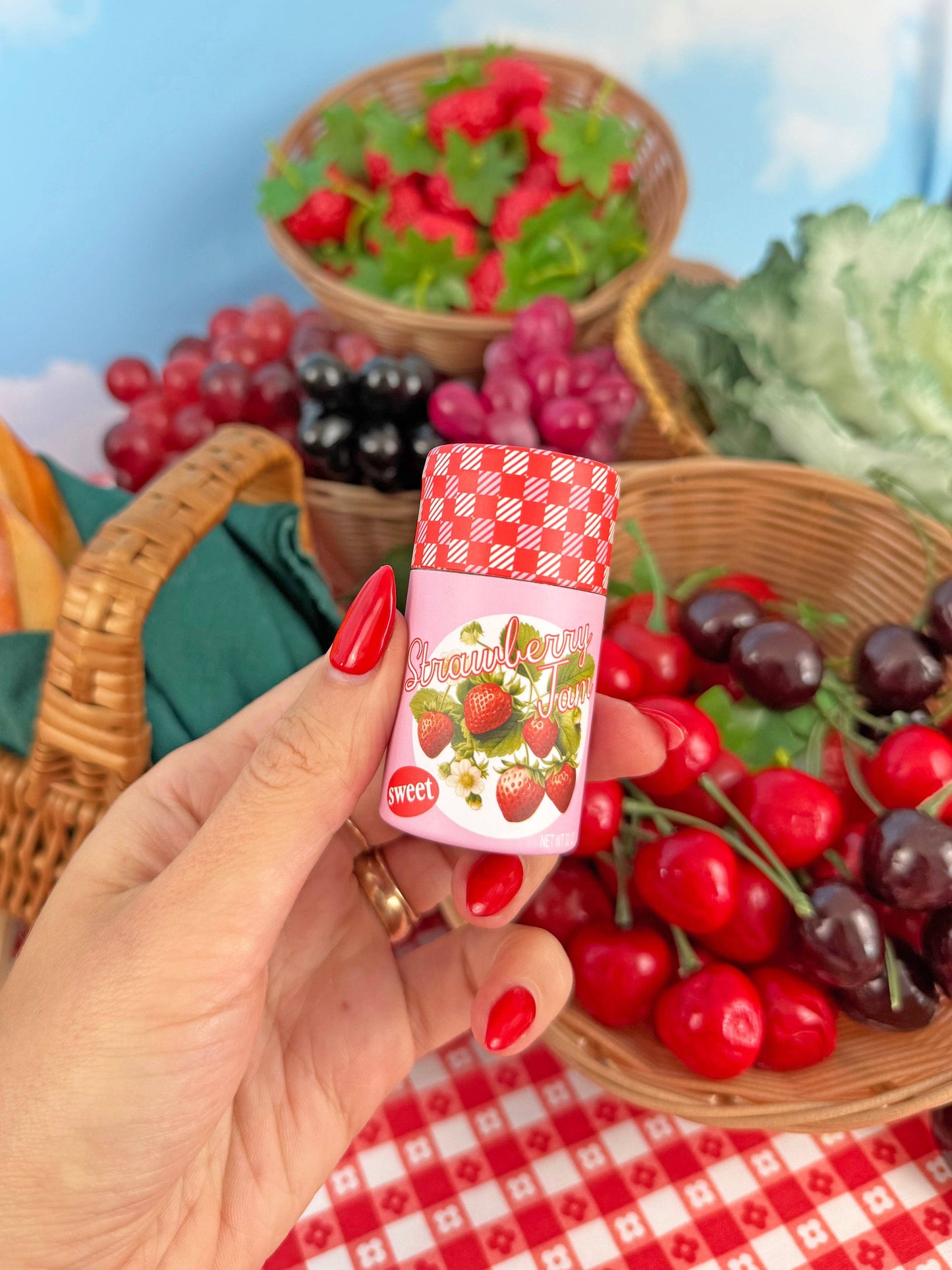 Strawberry Jam Match Jar