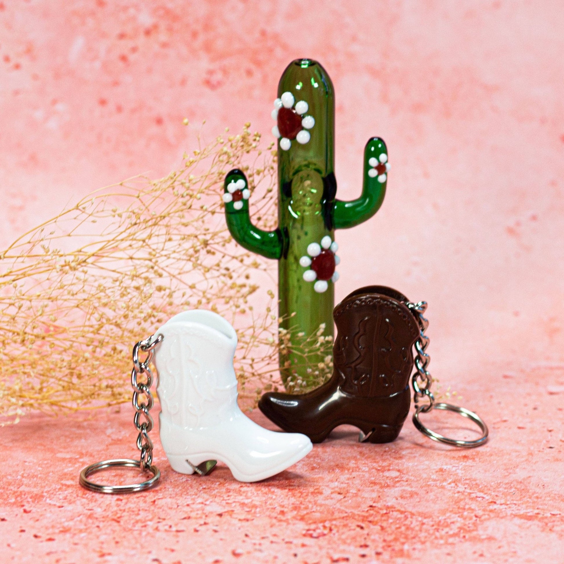 Boot Bottle Opener Keychain - White - Tsuru