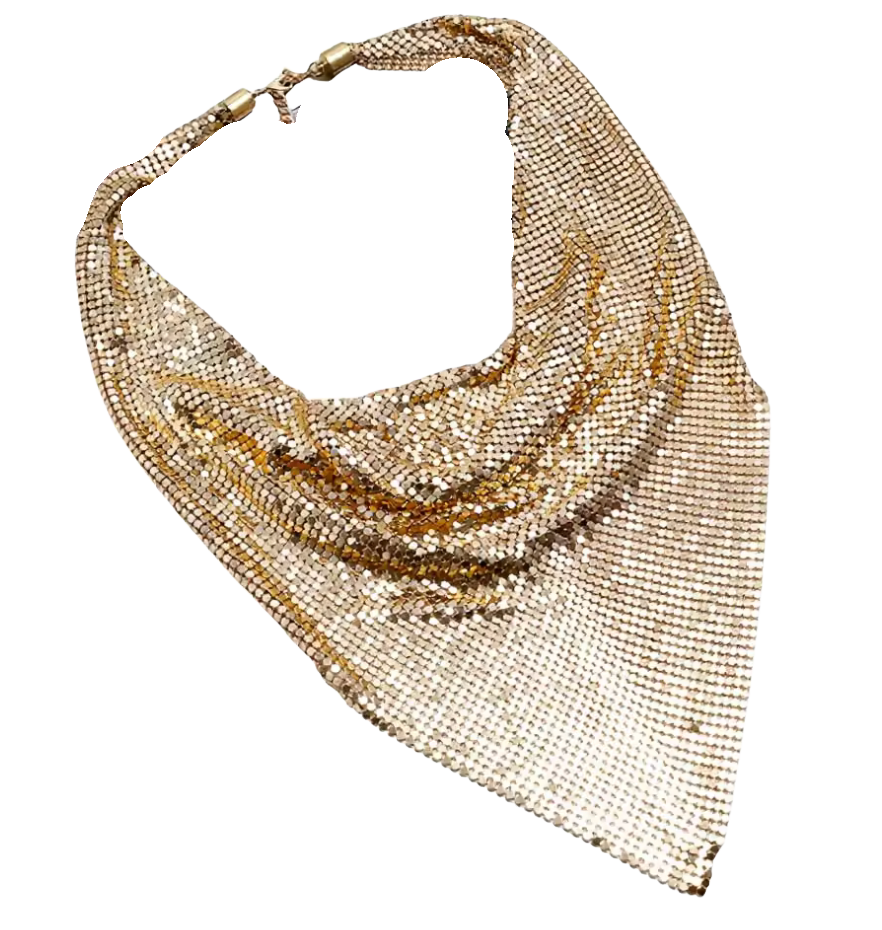 Chain Mail Bandana Scarf  Necklace- PVD Waterproof 