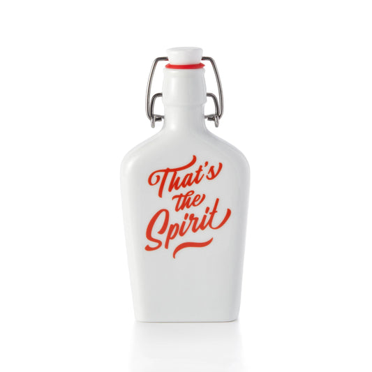 Brass Monkey That's The Spirit Porcelain Flask