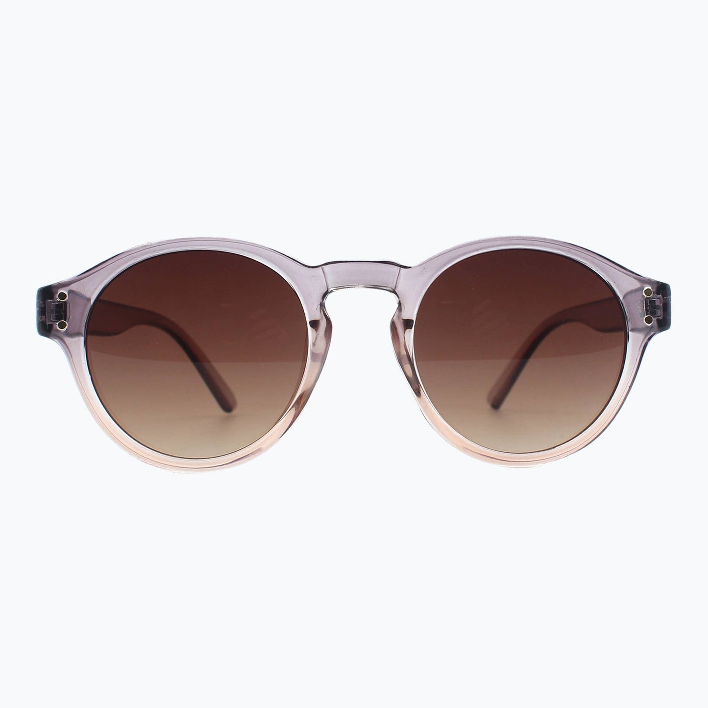 Sunset Theory - Vintage Round Sunglasses for Women & Men in grey