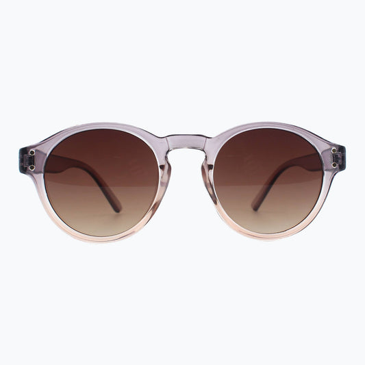 Sunset Theory - Vintage Round Sunglasses for Women & Men in grey