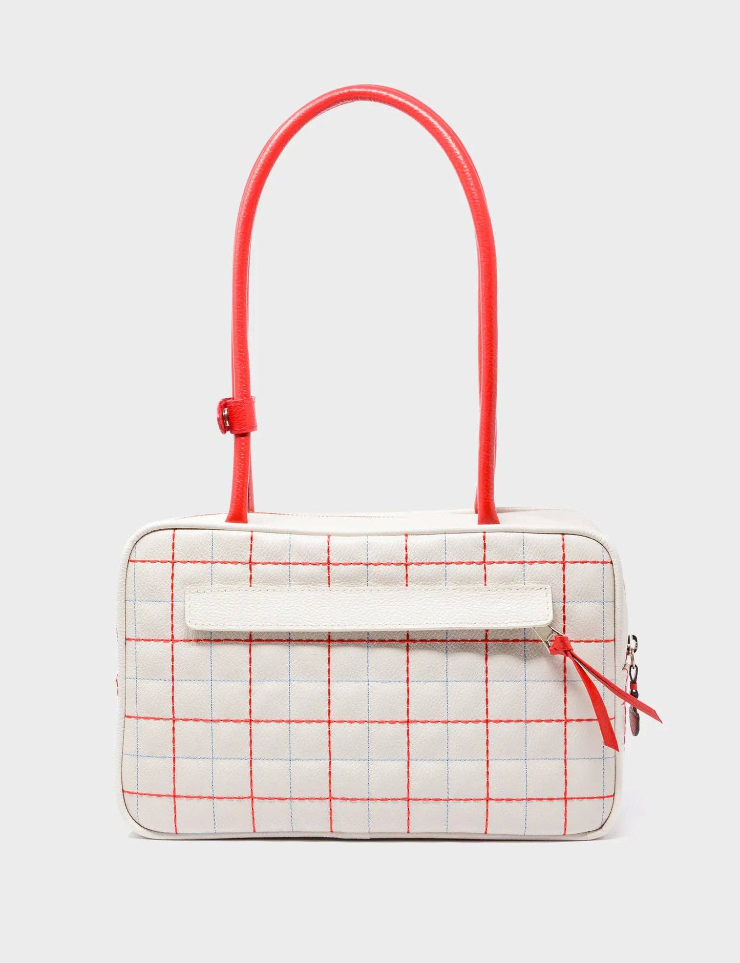 121 Shoulder Bag Cream Leather - Lovestitch Design