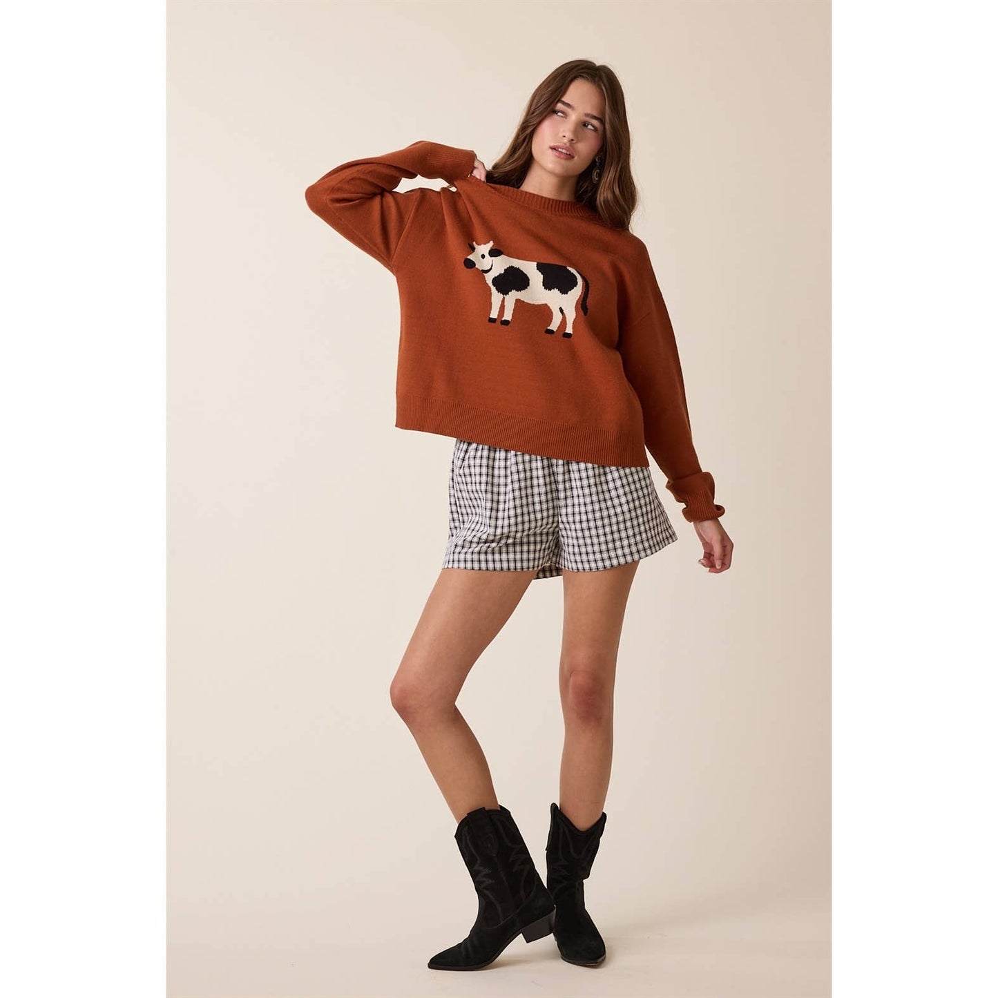 Cow Knit Sweater