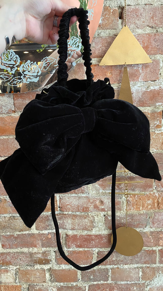 Belle Velvet Bow Bag