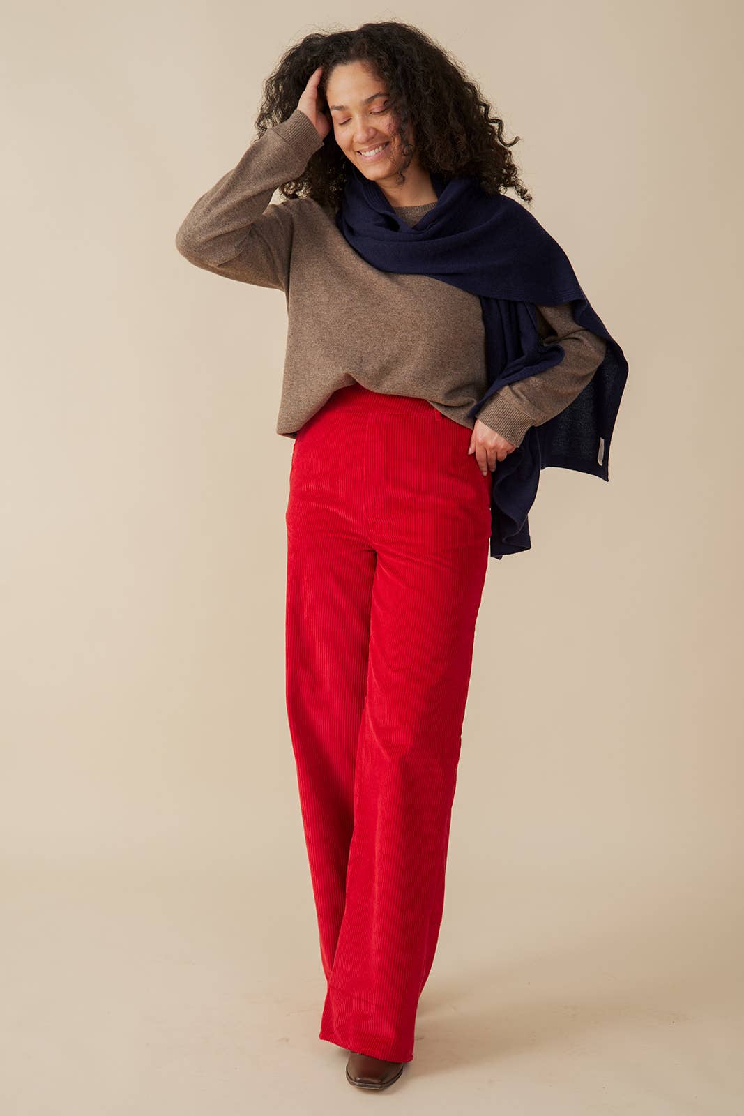 Lucy Pant Red Corduroy