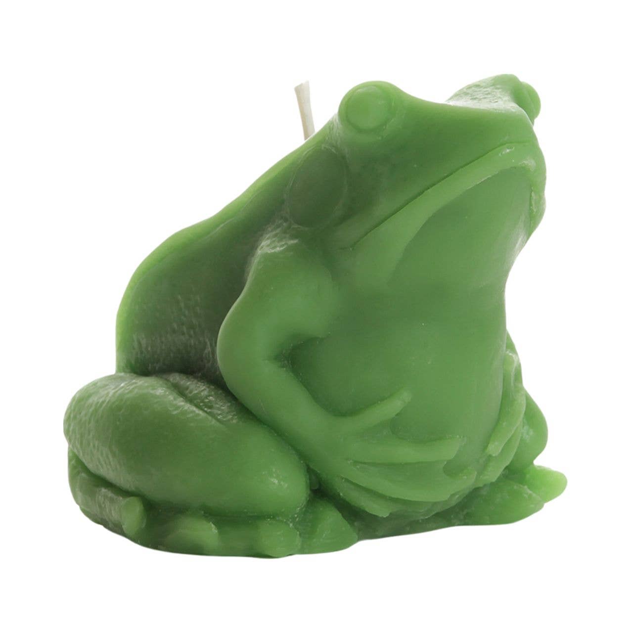 Frog Candle – 100% Pure Beeswax – Hand-Sculpted Green