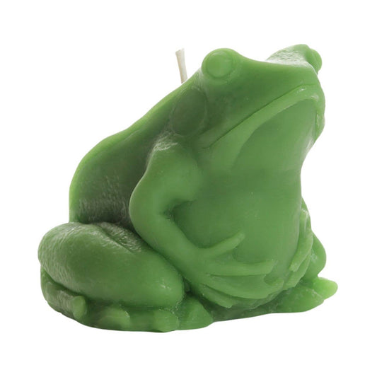 Frog Candle – 100% Pure Beeswax – Hand-Sculpted Green