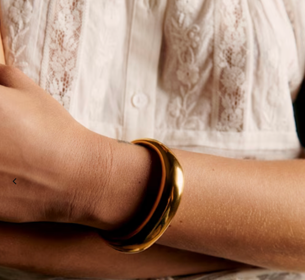 Editorial Hinge Bracelets 14K Gold PVD- Recycled 
