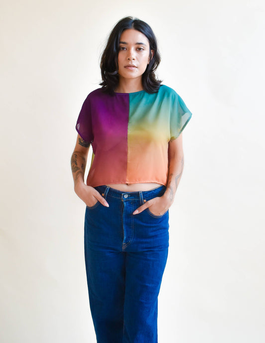 OOAK Fox Crop in Sunset