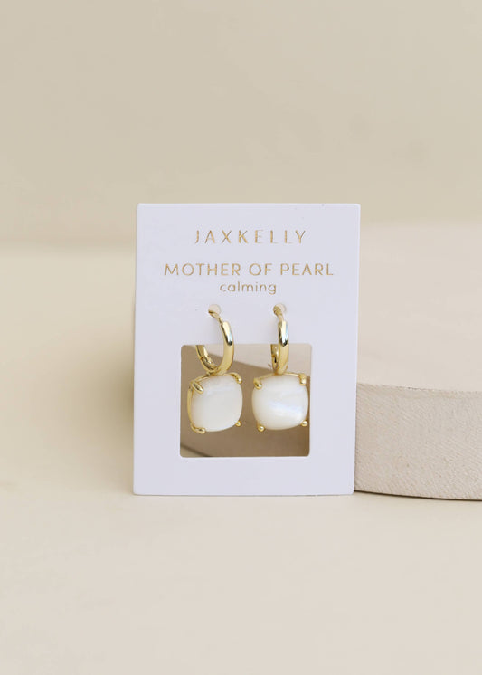 Gemstone Mini Drop - Mother of Pearl