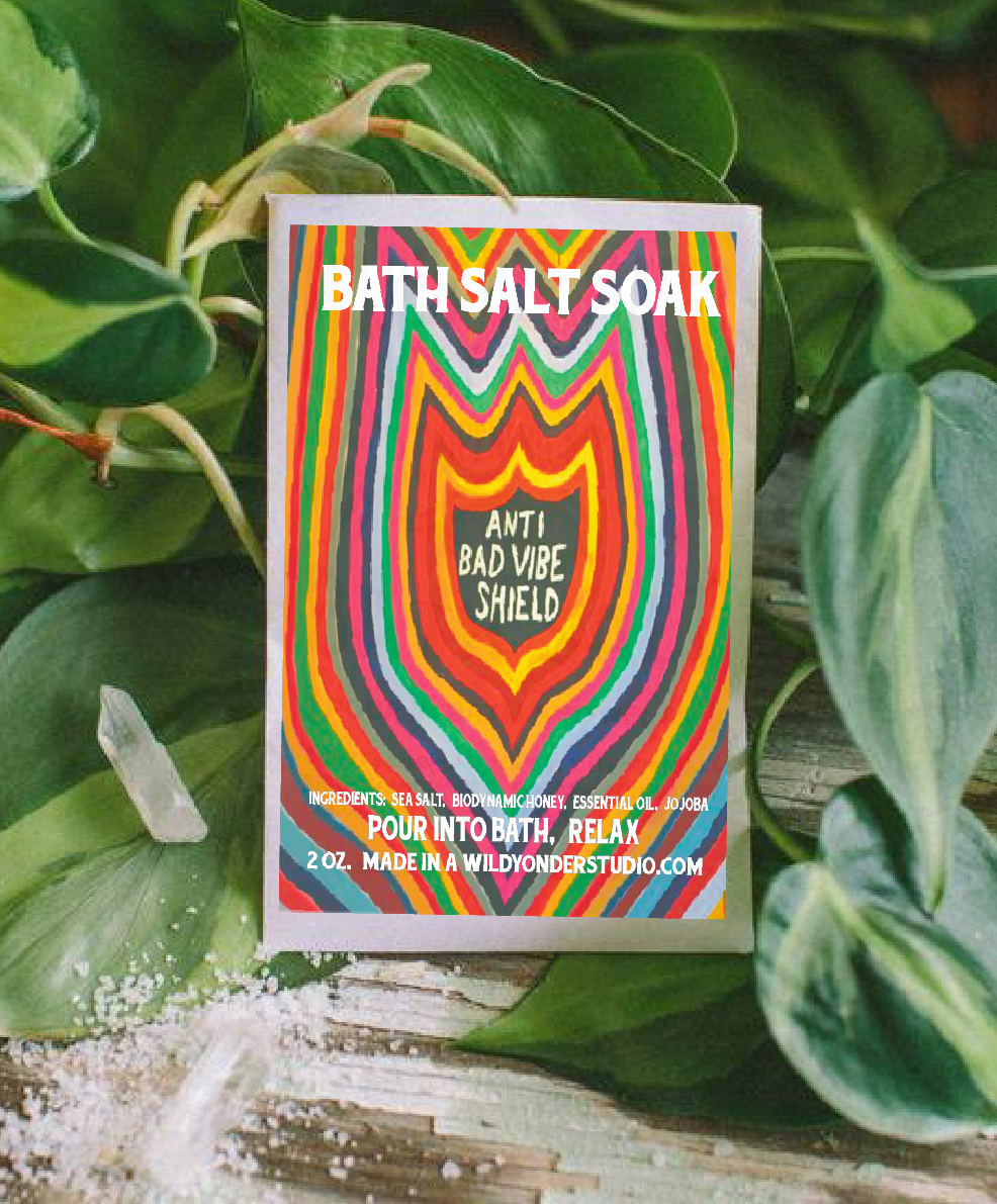 Anti Bad Vibe Shield Bath Soak or Body Scrub