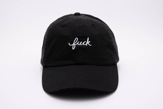 Fuck Script 100% Cotton Baseball Hat