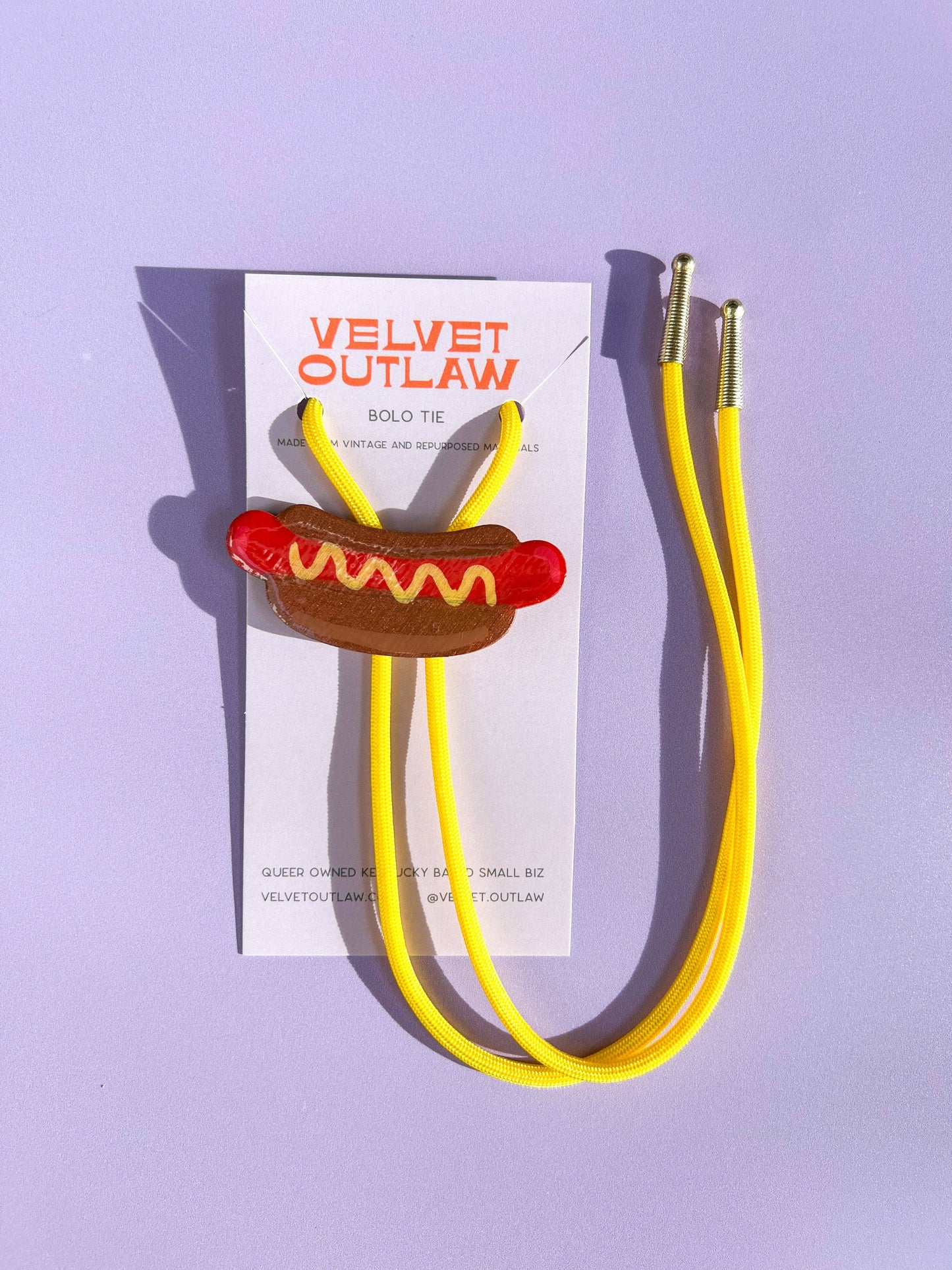 Hot Dog Bolo Tie - Fun Western Accessory