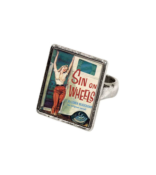 Sin on Wheels - Vintageware Ring