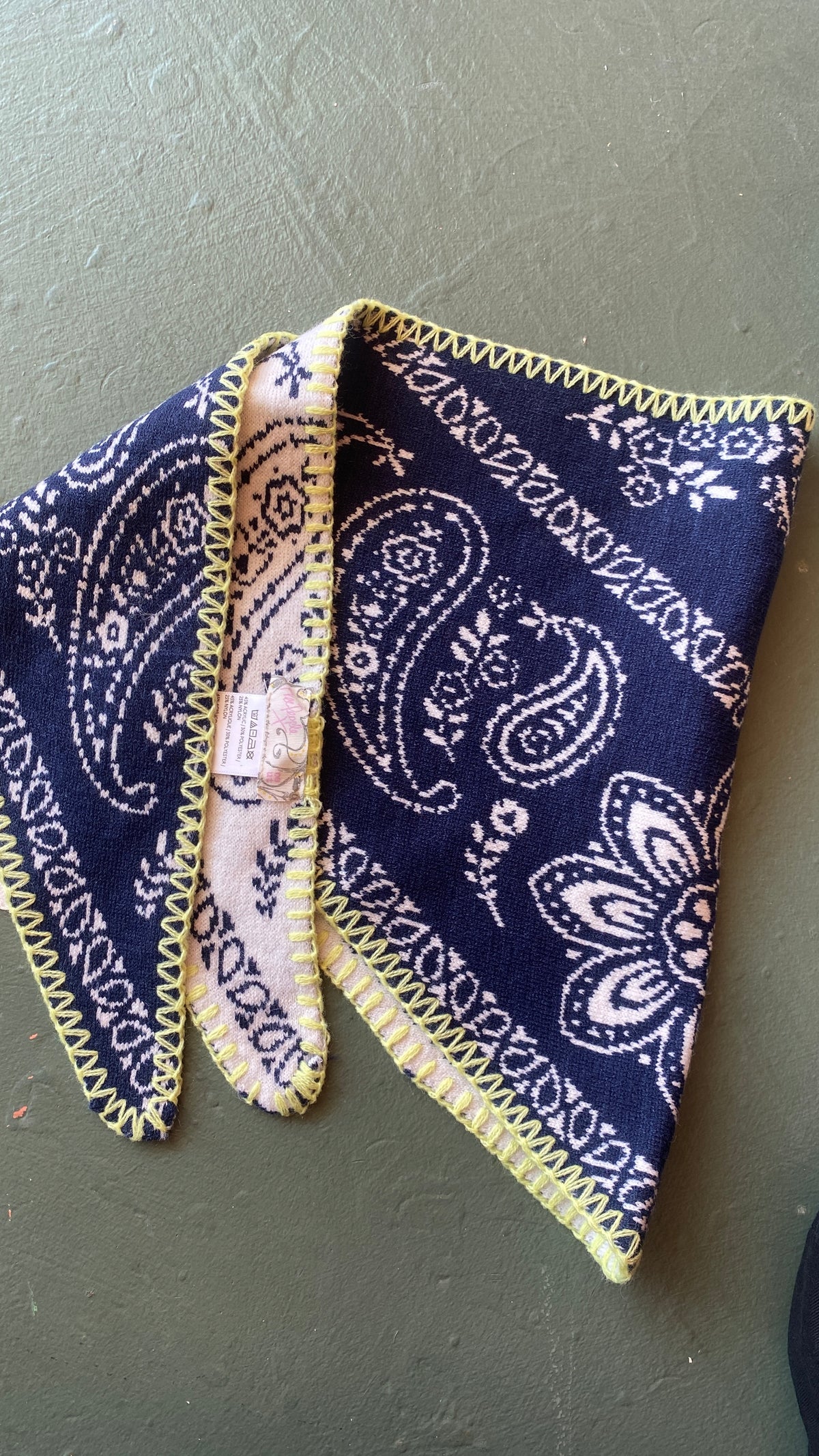 Carmen Knitted Triangle Scarf