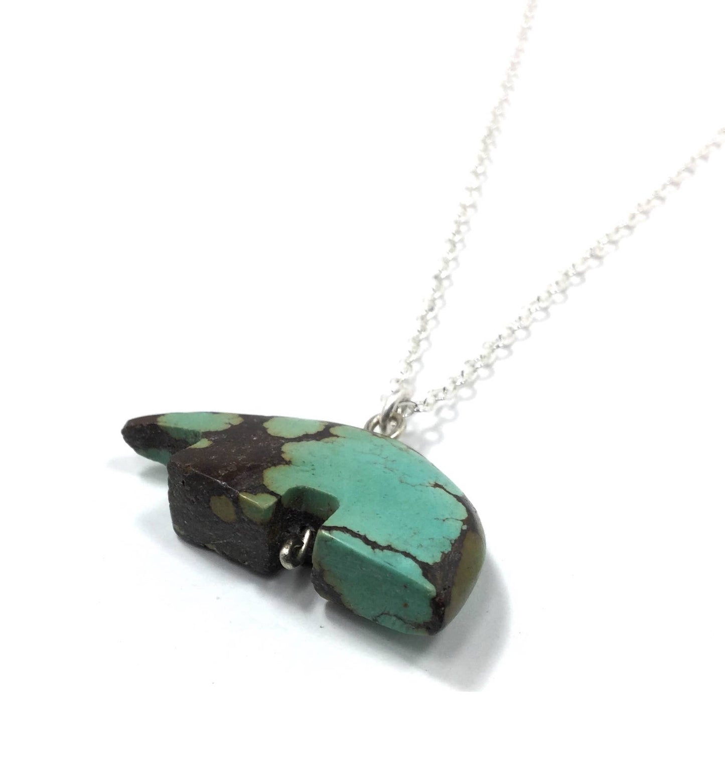 Turquoise Bear Necklace