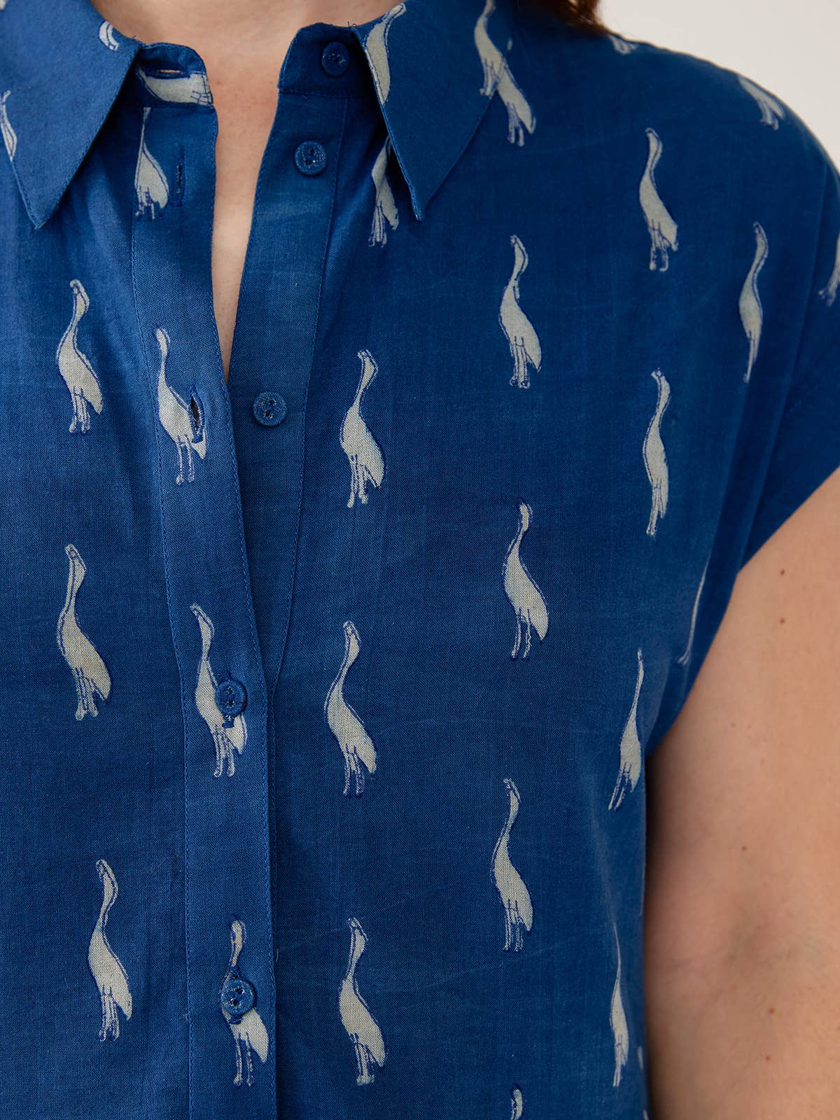 Emily Dress Indigo Goose