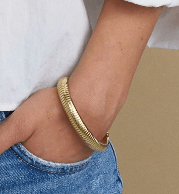  Cobra Tobogas Omega Stretch - Stainless Steel - 14K Gold - Tsuru