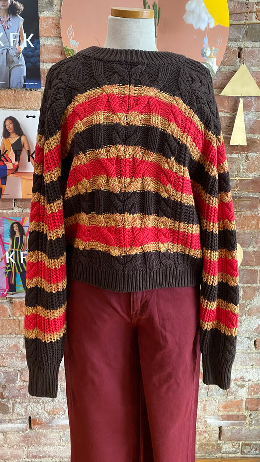 Frankie Cable Striped Pull On