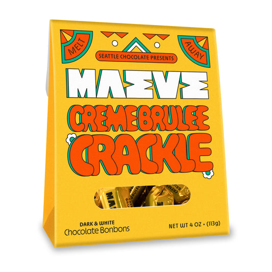 Creme Brulee Crackle Bonbon Box - 4oz