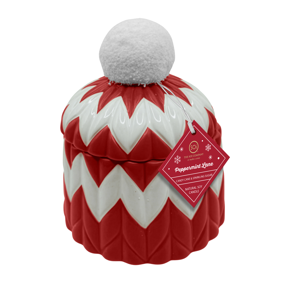 Peppermint Lane 10oz Beanie Candle