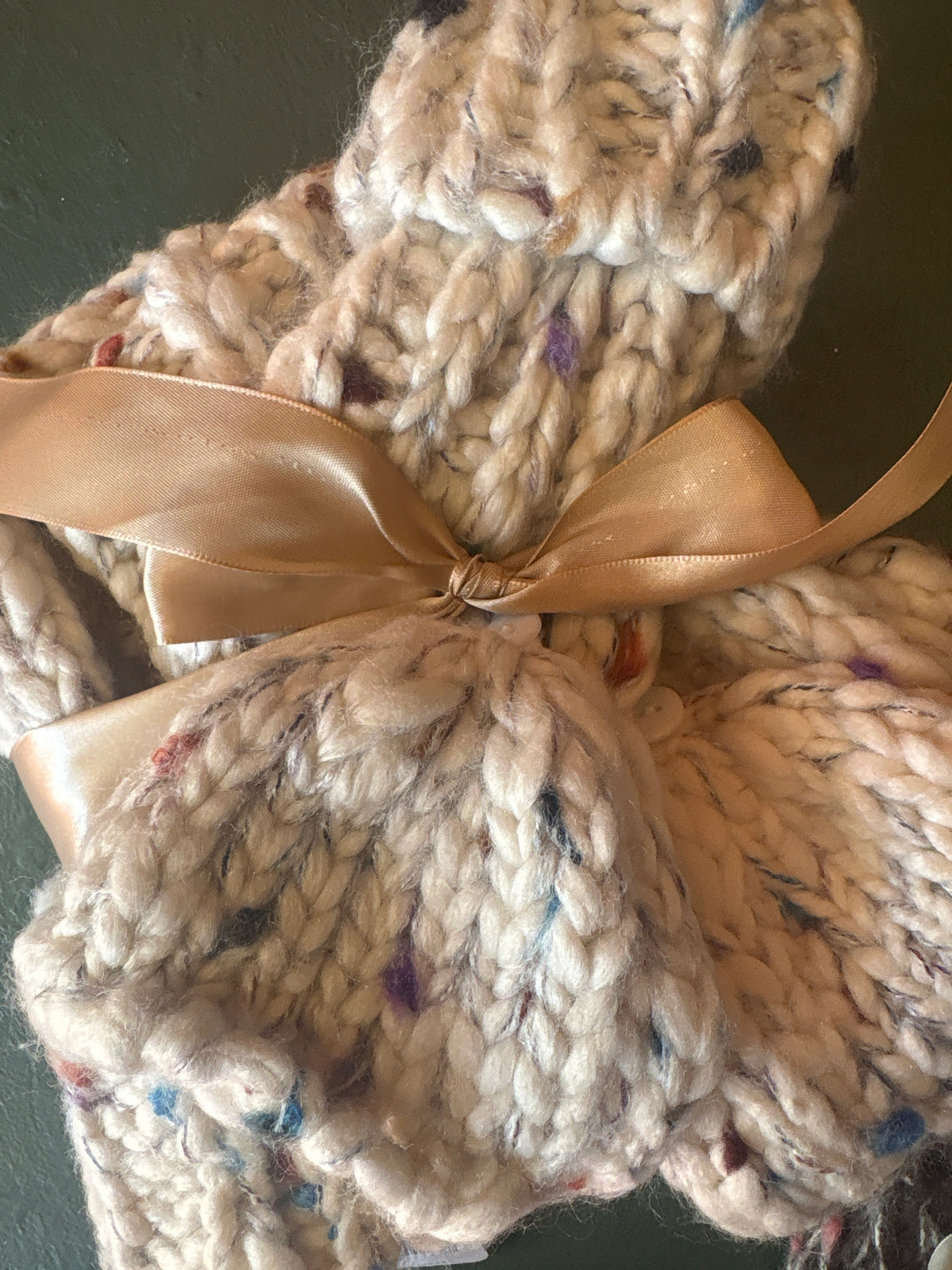 Speckled Hat and Mitten Set