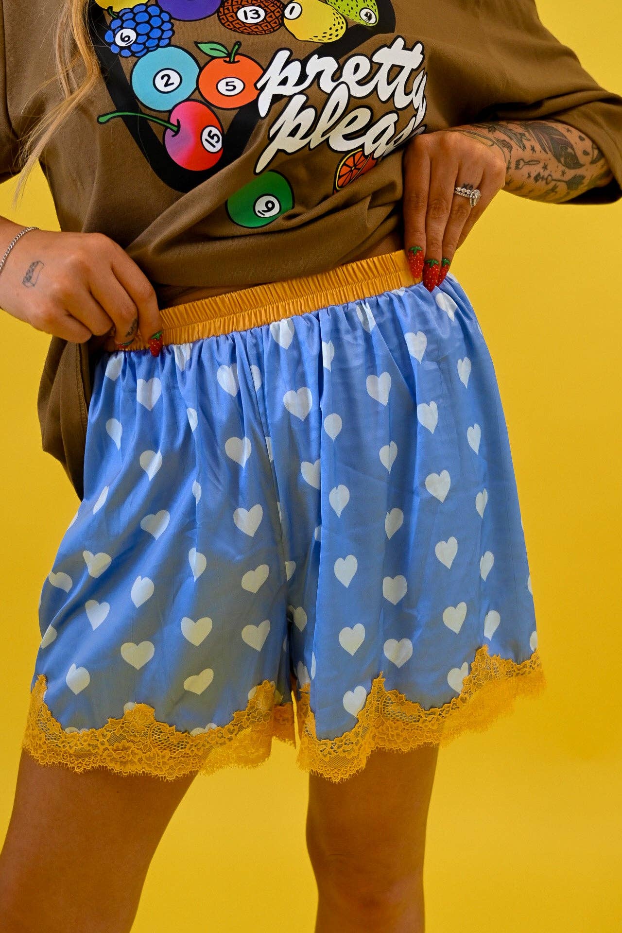 Just Peachy Lace Shorties