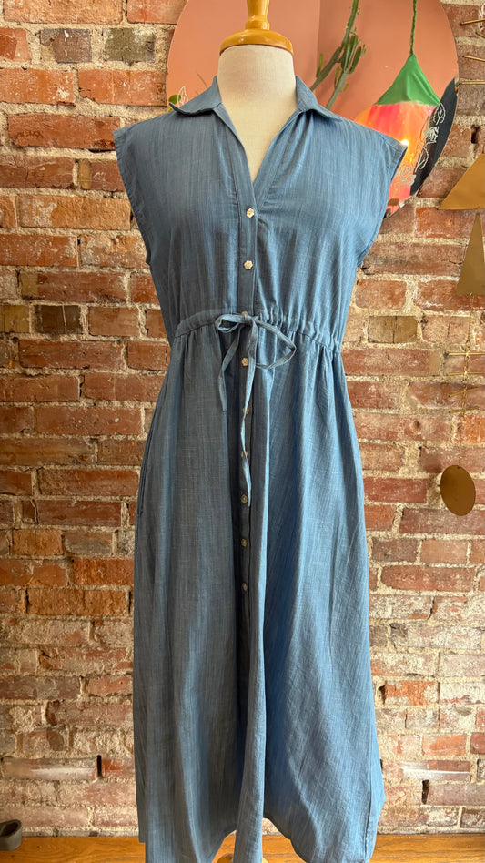 Chambray Midi Dress