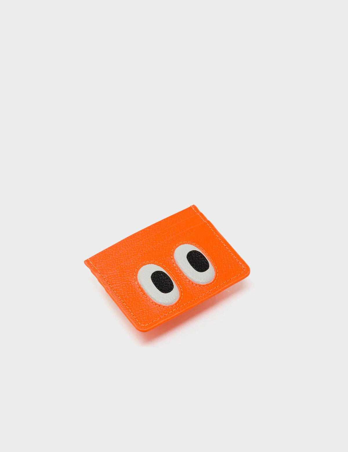 Filium Neon Orange Leather Cardholder - Look Up Design
